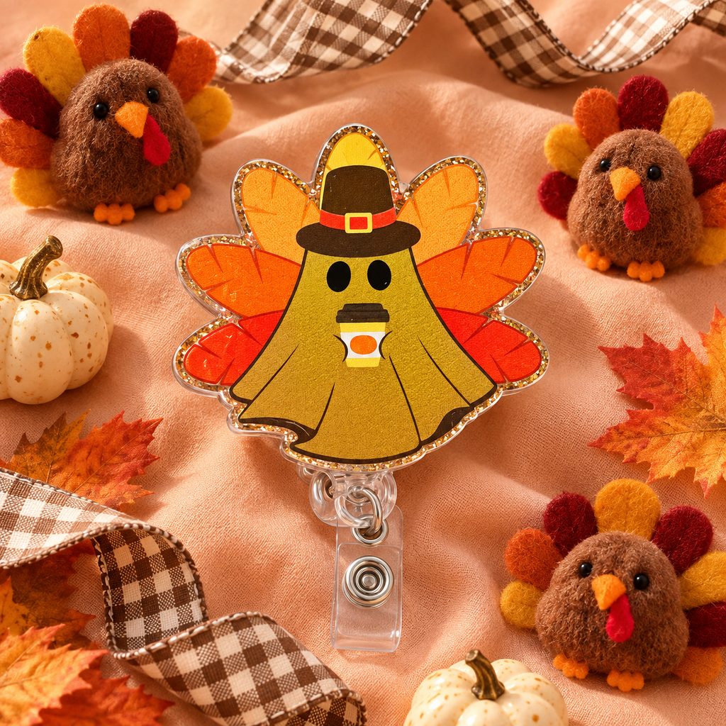 Boo, Brew & Gobble! Thanksgiving Ghost Badge Reel