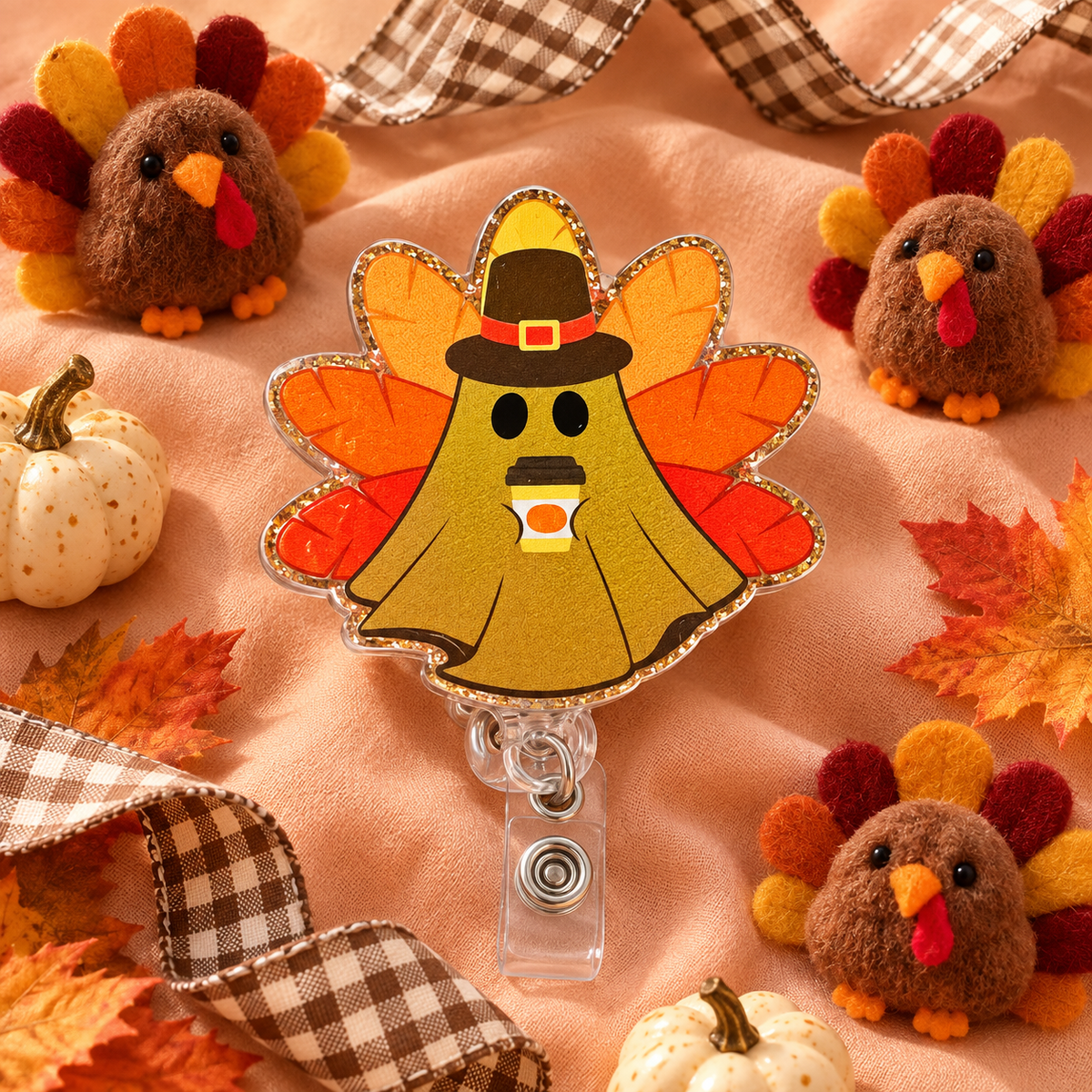 Boo, Brew & Gobble! Thanksgiving Ghost Badge Reel
