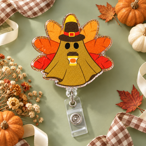 Boo, Brew & Gobble! Thanksgiving Ghost Badge Reel